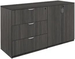 Lateral File Credenza with Shelves - Legacy