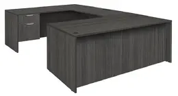 U Shaped Desk with Drawers - Legacy