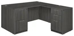 L Shaped Office Desk - Amber