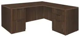 L Shaped Office Desk - Amber
