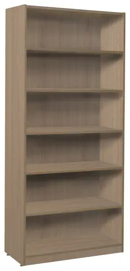 Six Shelf Bookcase - Amber