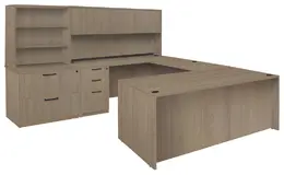 U-Shaped Office Desk - Amber