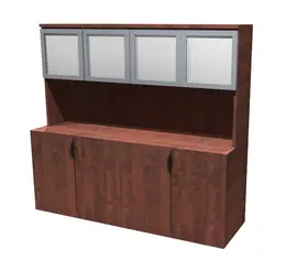 Storage Credenza with Hutch - PL Laminate