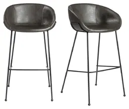 Bucket Bar Height Stool - Set of 2 - Zach