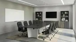 Conference Table with Storage and Chairs - Array