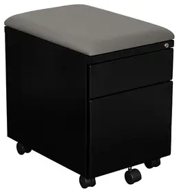 2 Drawer Mobile Pedestal with Cushion Top - OSP