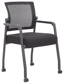 Rolling Mesh Back Guest Chair - HS