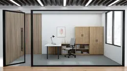 L Shaped Desk with Storage - Morpheo