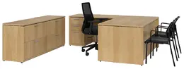 L Shaped Desk with Storage - Morpheo