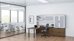 L Shaped Desk with Storage - Morpheo
