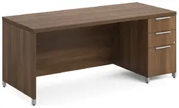 Rectangular Desk with Drawers - Quad