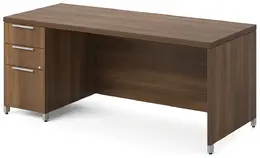 Rectangular Desk with Drawers - Quad