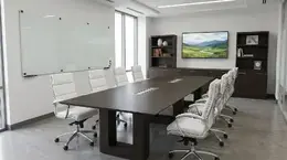 Conference Table with Chairs and Storage Set - Coltello