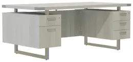 Double Pedestal Desk with Drawers - Mirella