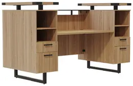 Modern Reception Desk with Drawers - Mirella