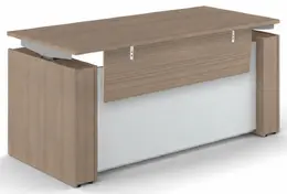 Standing Desk with Glass Modesty Panel - Elevare