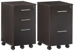 Pair of 2 & 3 Drawer Mobile Pedestals - Medina