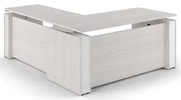 L Shaped Sit Stand Desk - Elevare