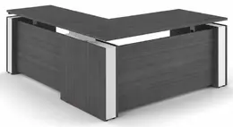L Shaped Sit Stand Desk - Elevare