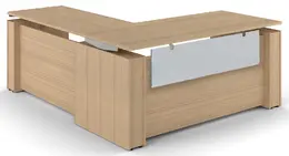 L Shape Sit Stand Desk - Elevare