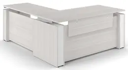 Sit Stand L Desk with Modesty Panel - Elevare