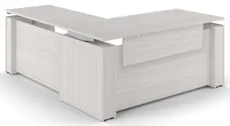 Standing L Desk with Modesty Panel - Elevare