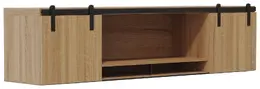 Wall Mounted Hutch with Doors - Mirella