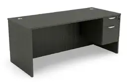 Rectangular Desk with Drawers - HL