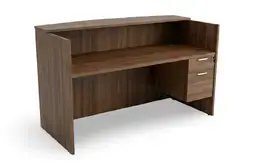 Office Reception Desk with Drawers - HL