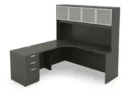 L Shaped Desk with Hutch - HL