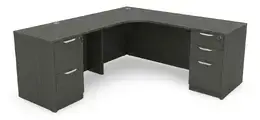 L-Shaped Credenza Desk - HL