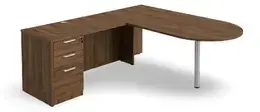 L-Shaped Peninsula Desk - HL