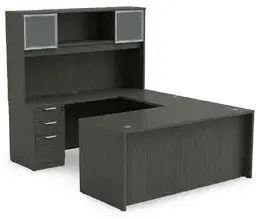 U Shaped Desk with Hutch - HL