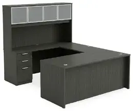 U Shaped Desk with Hutch - HL