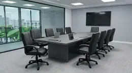 Rectangular Conference Table and Chairs Set - HL