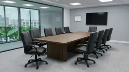 Rectangular Conference Table and Chairs Set - HL
