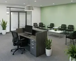 Reception Desk with Drawers - HL