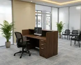 Reception Desk with Drawers - HL