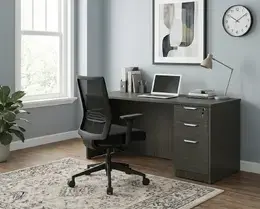 Home Office Desk with Drawers - HL