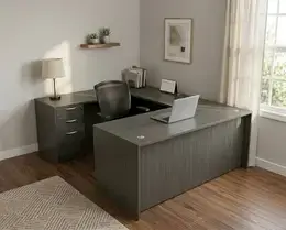 U Shaped Home Office Desk - HL