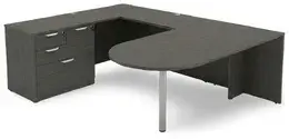 U Shaped Peninsula Desk - HL