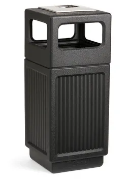 Outdoor Trash Can with Ashtray - Canmeleon