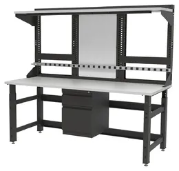 Industrial Workbench with Drawers - TechWorks