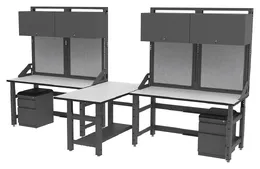 2 Person Industrial Workbench - TechWorks