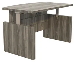 Height Adjustable Bow Front Desk - Aberdeen