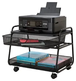 Rolling Printer Stand - Onyx
