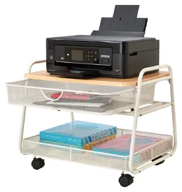 Rolling Printer Stand - Onyx