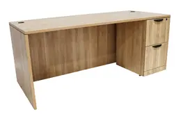 Rectangular Desk with Drawers - PL Laminate