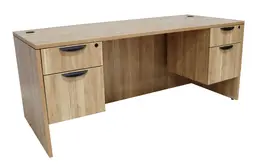 Rectangular Desk with Drawers - PL Laminate