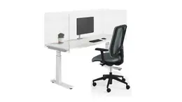 Height Adjustable Desk with Privacy Panels - Cite